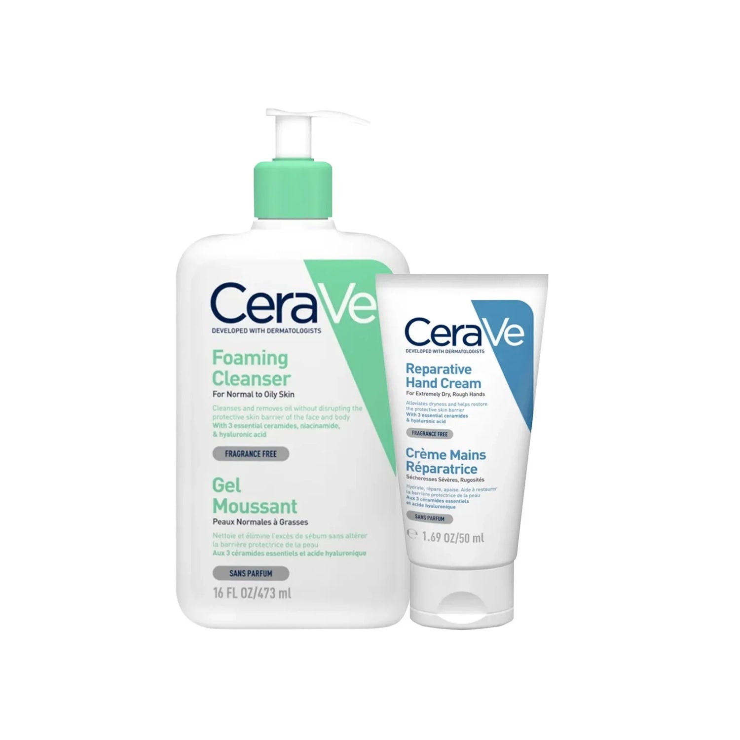 Cerave Eid Kit Foaming Cleanser 473 ml + Hand Cream 50 g