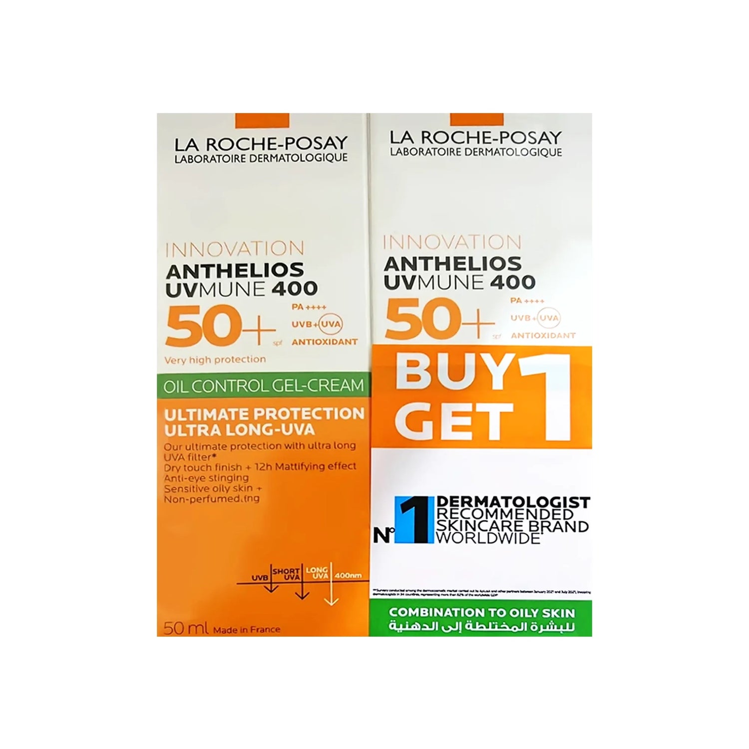 LA Roche Posay Anthelios SPF 50+ Anti Shine Gel Cream Offer 1+1