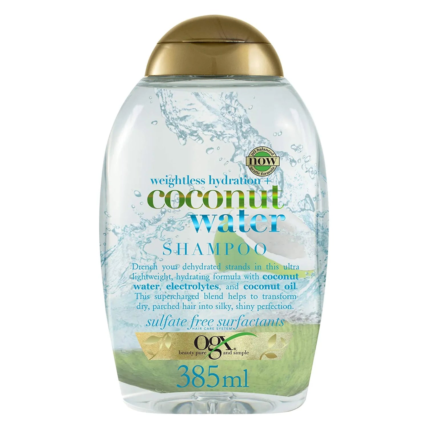 Ogx Coconut Water Shampoo 385 mL to hydrate the hair