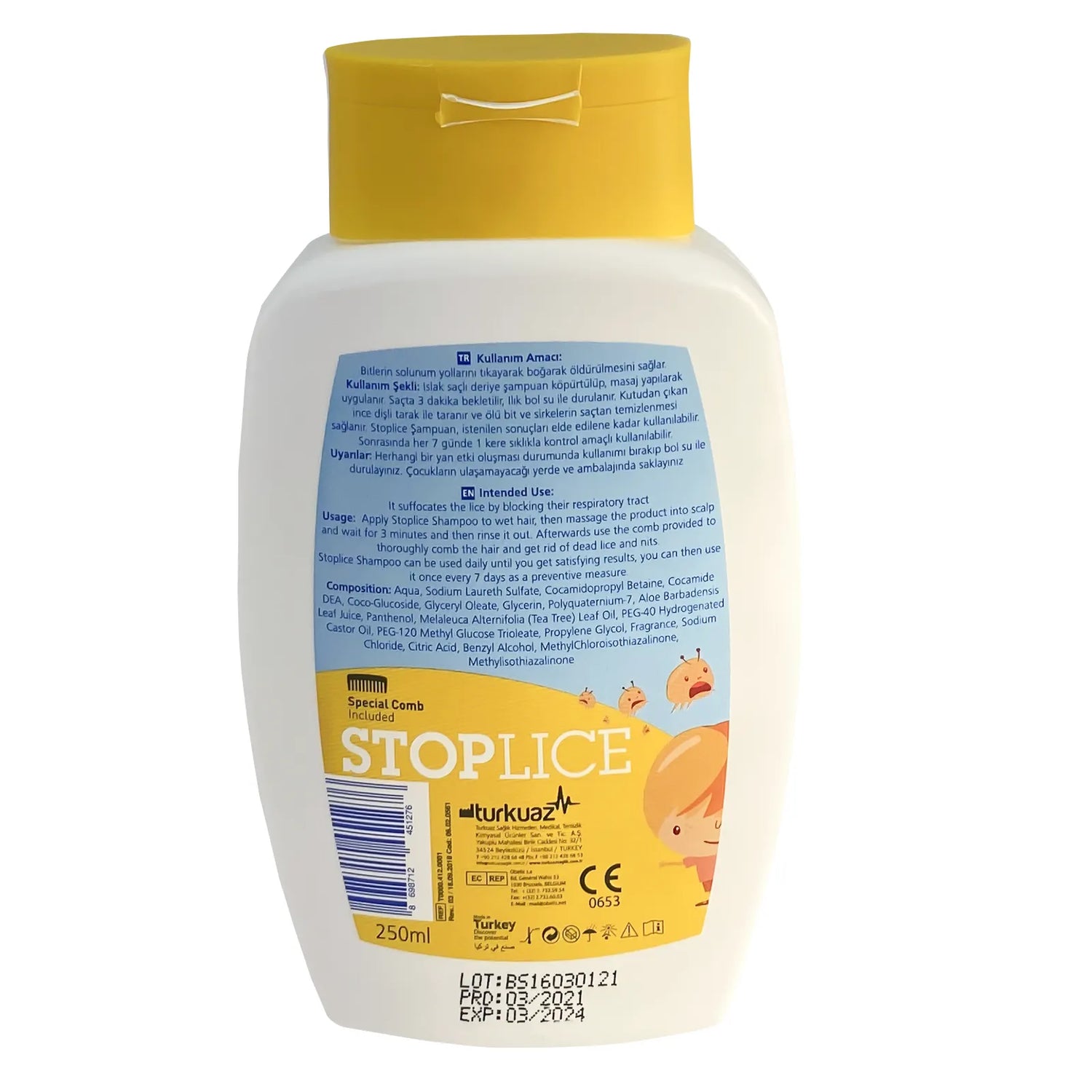 Stoplice Anti-Lice Shampoo 250ml