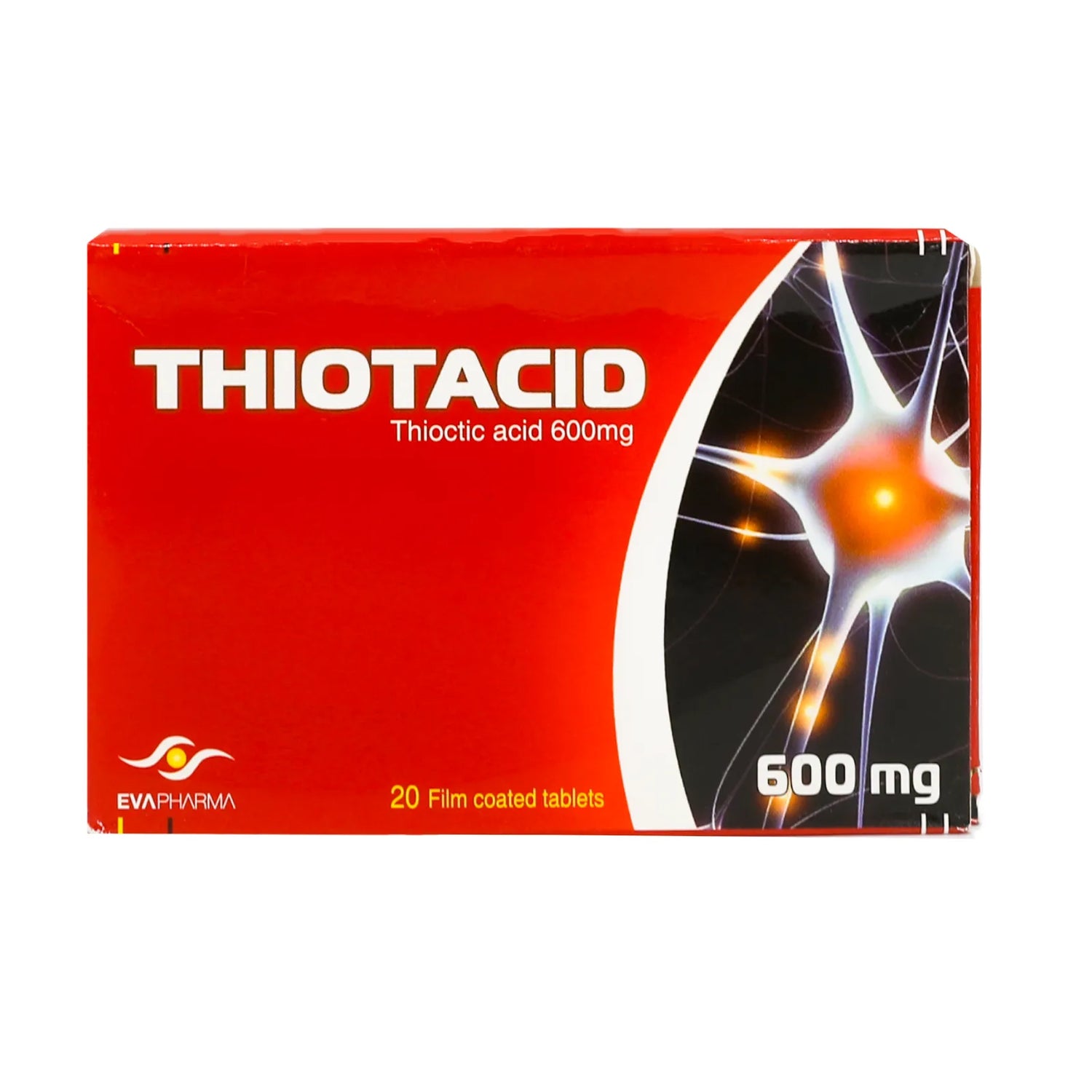 Thiotacid Tabs 600 mg 20'S nerve disorder