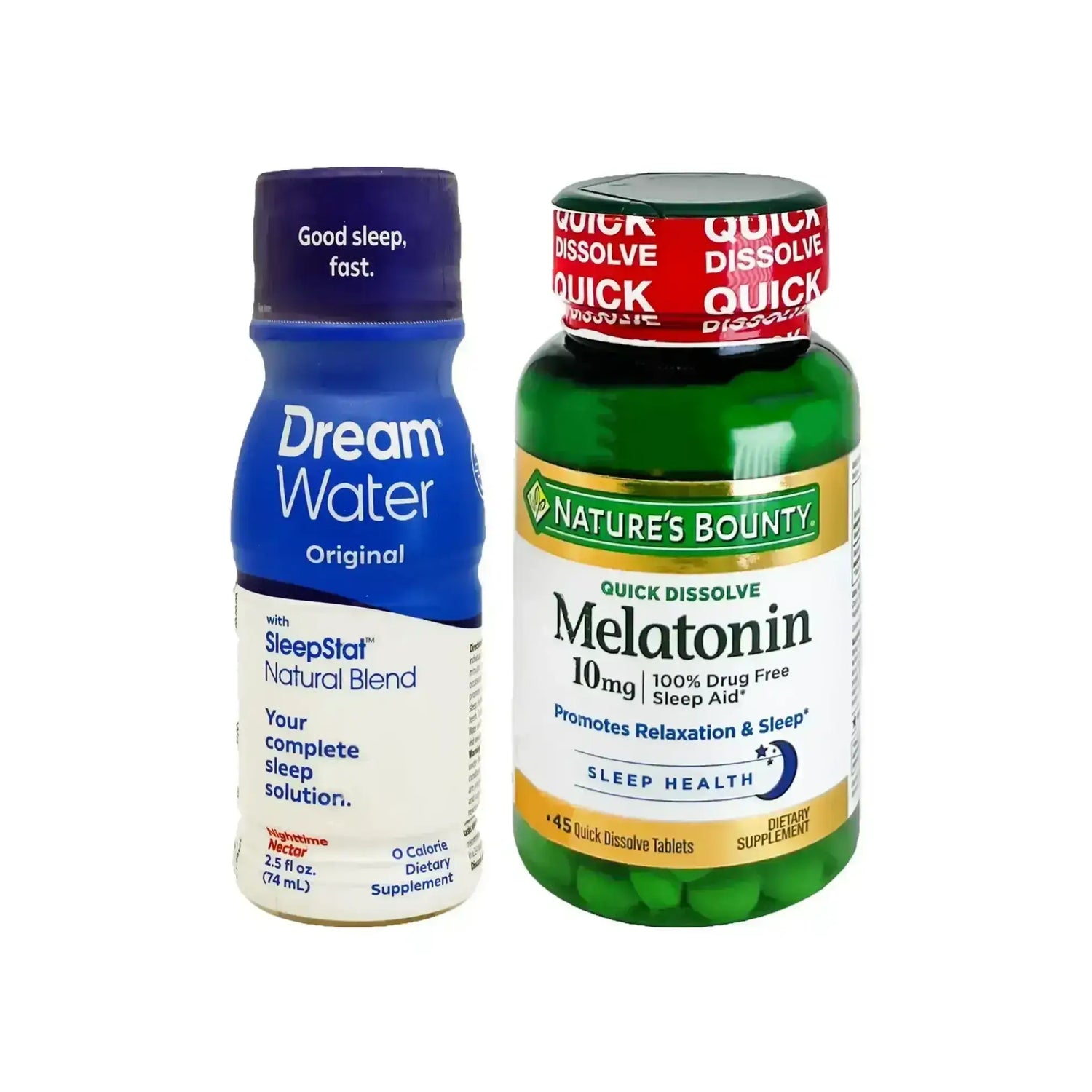 package Nature Bounty Melatonin + Dream Water