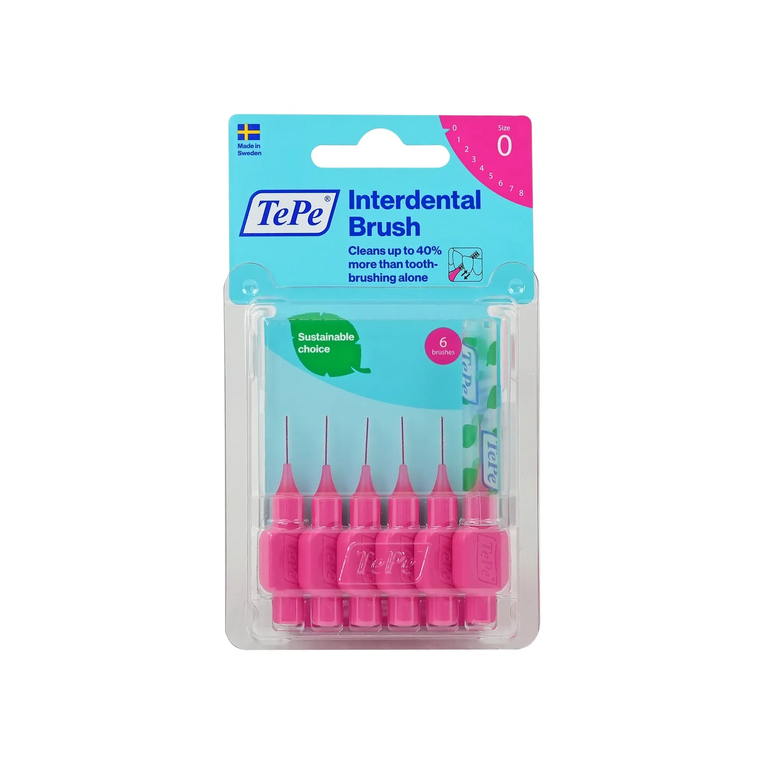 Tepe Pink Interdental Brush 0.4 mm 6 Pcs 18156/2
