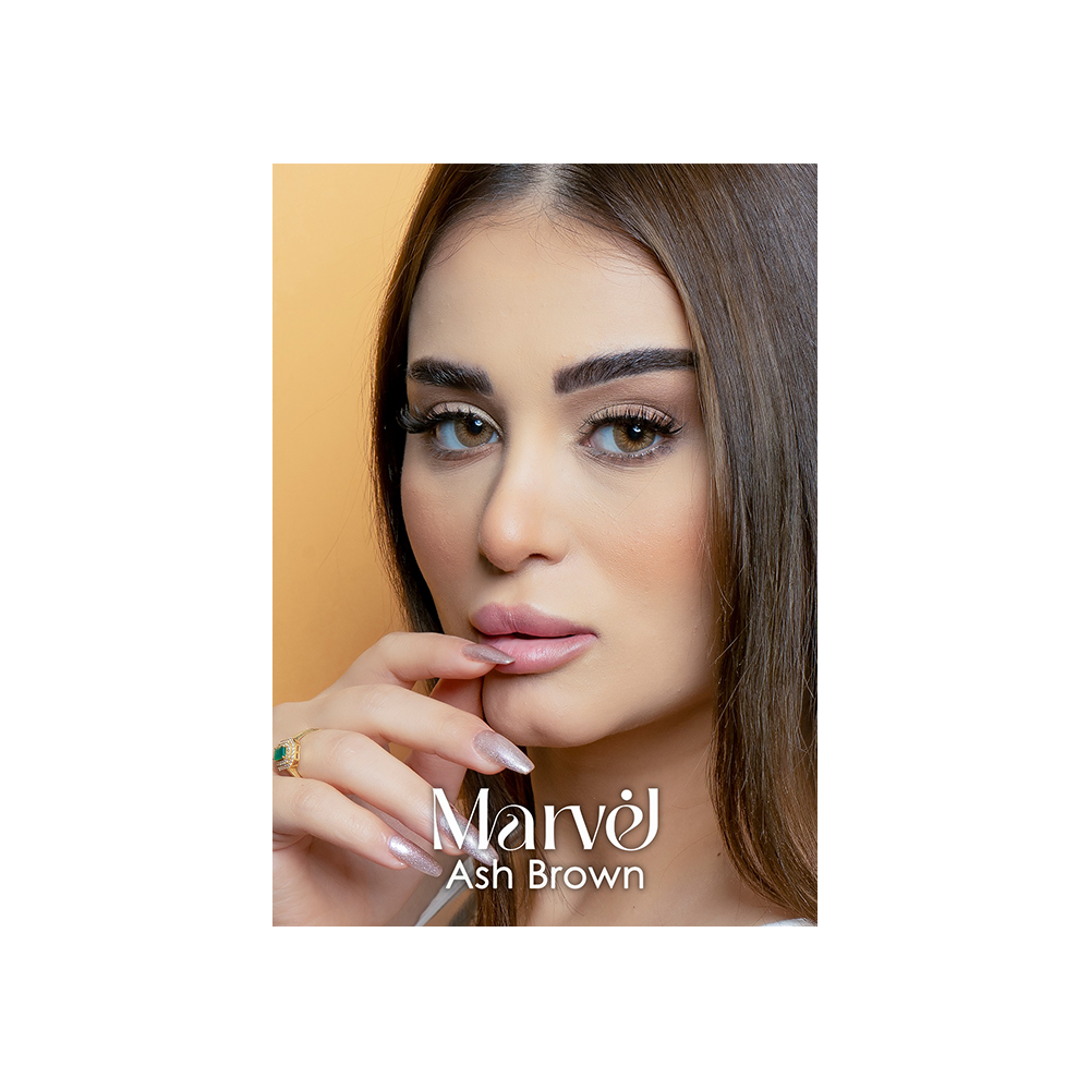 Marvel Soft Contact Lenses Ash Brown