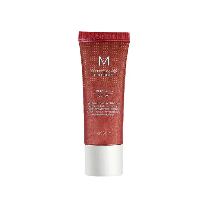 MISSHA M PERFECT COVER BB CREAM SPF42(20ML)_[NO.25] Warm beige