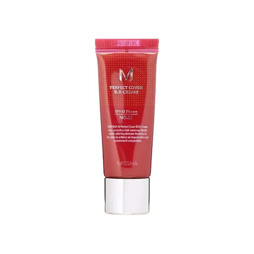 MISSHA M PERFECT COVER BB CREAM SPF42 (20ML)_[NO.21] Light Beige