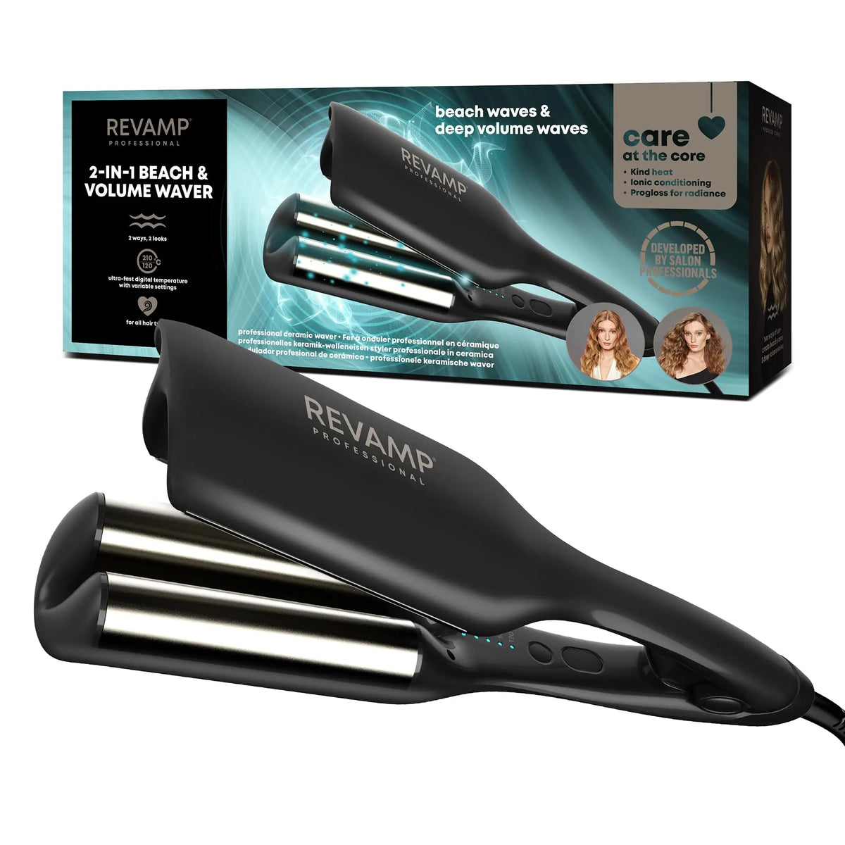 Revamp - Progloss 2 In 1 Beach & Volume Waver - Waver