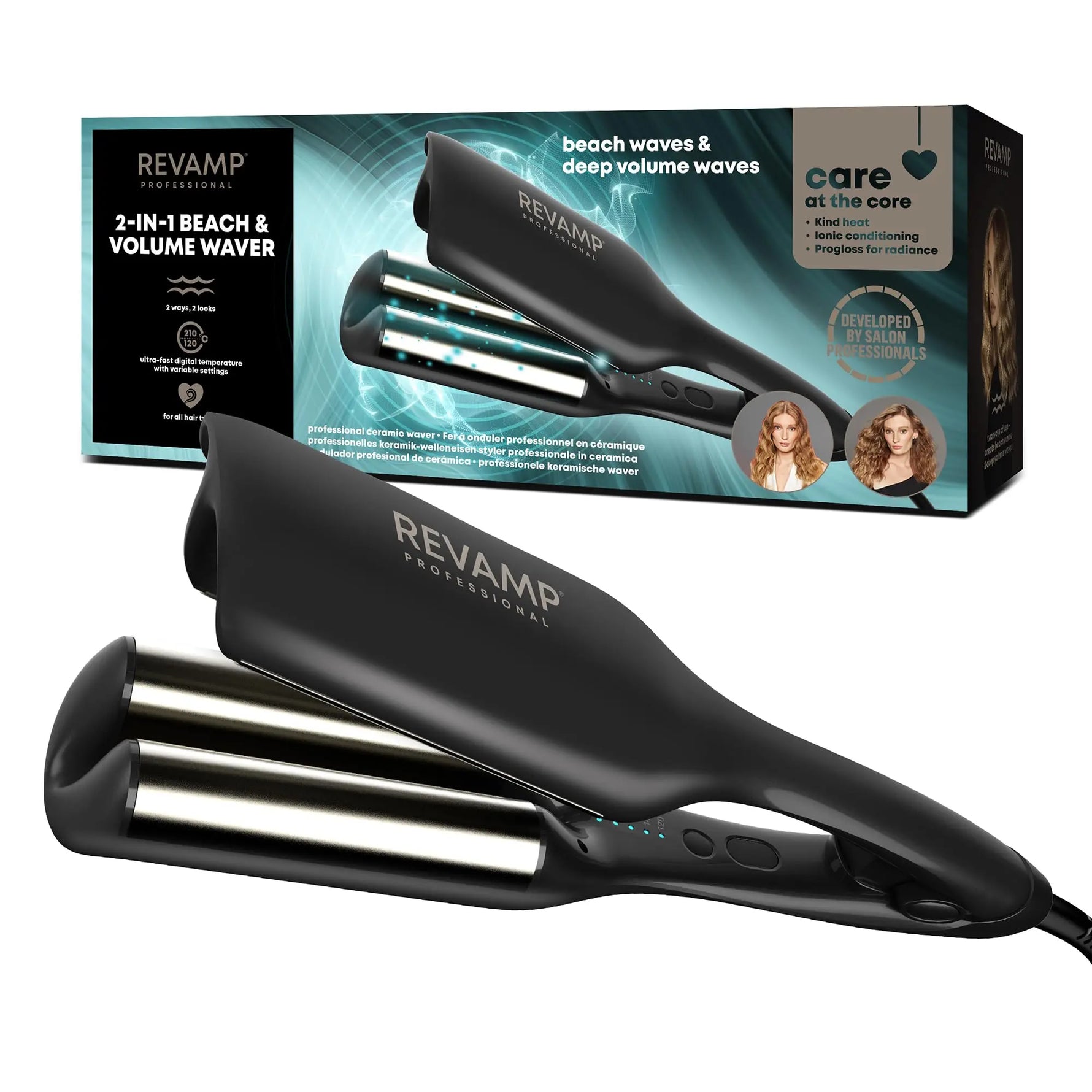 Revamp - Progloss 2 In 1 Beach & Volume Waver - Waver
