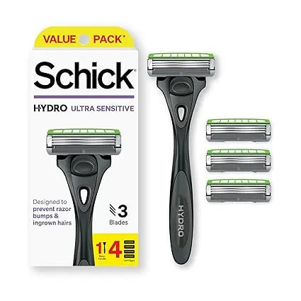 Schick Men Hydro3 Skin Protect Sensitive 3 Blades 4Pcs