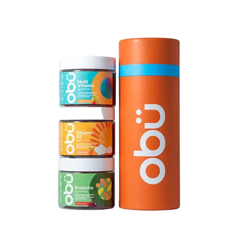 Obu Travel Kit 1 - Adult Multivitamin / Vitamin D / Probiotic All 30Gummies