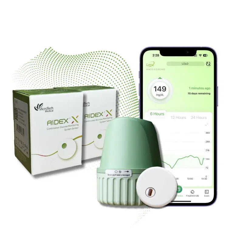 Aidex-X CGM glucose monitor 2 pcs ( 1 Month )