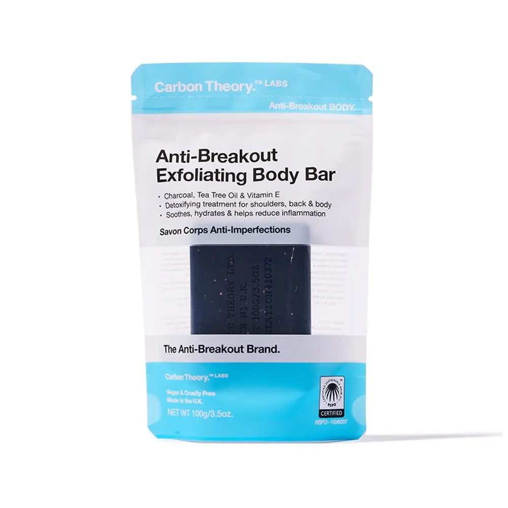 Carbon Theory Charcoal & Tea Tree Oil Breakout Control Exfoliating Body Bar