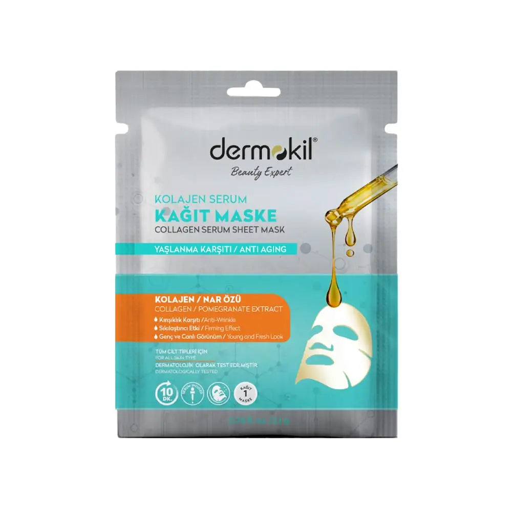 Dermokil Anti Aging Collagen Serum Sheet Mask 23G