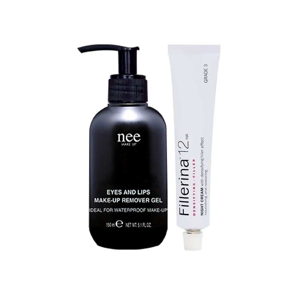 Nee Eyes&Lip Make-Up Remover Gel & Fillerina 12 Densifying Filler Night Cream grade 3