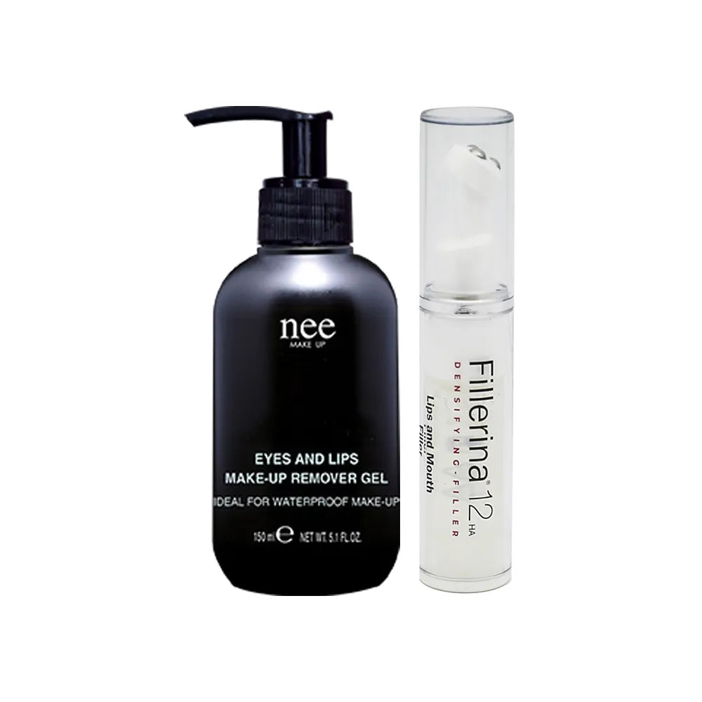 Nee Eyes&Lip Make-Up Remover Gel &  Fillerina Densifying Filler12HA Lip & mouth grade 5