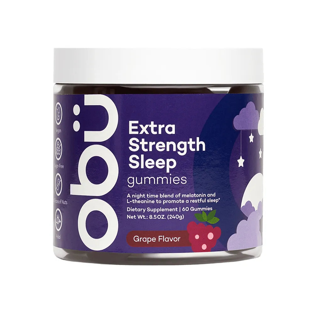 Obu Extra Strength Sleep Gummies Grape flavor 60 Pcs