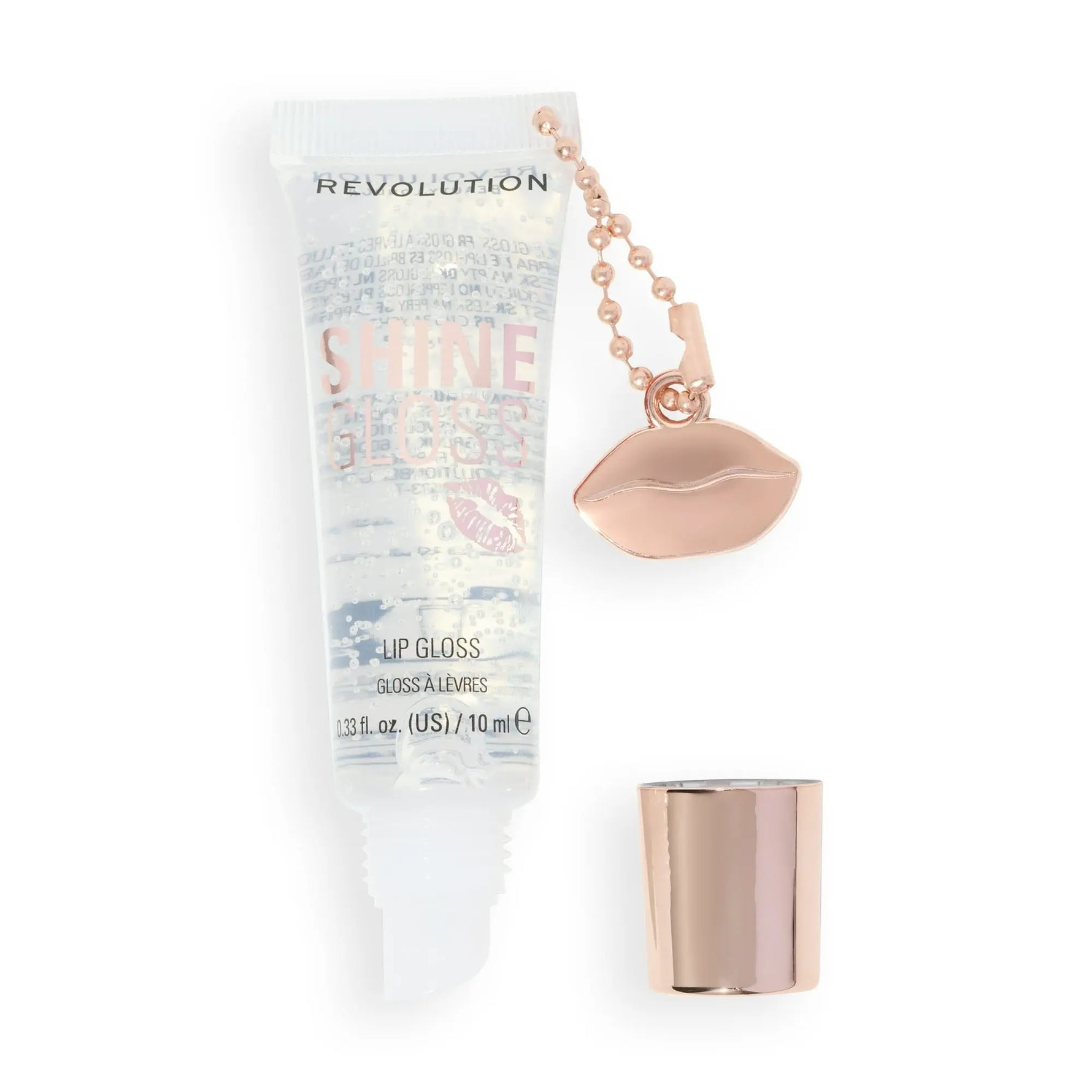 Revolution Shine Gloss Lip Gloss Clear Sugar