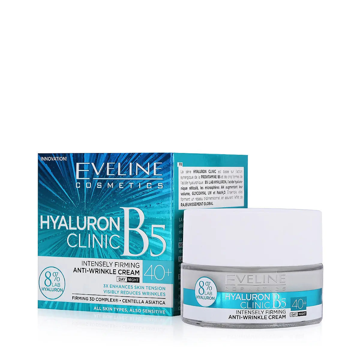 Eveline Hyaluron Clinic B5 Anti Wrinkle +40 Cream 50Ml