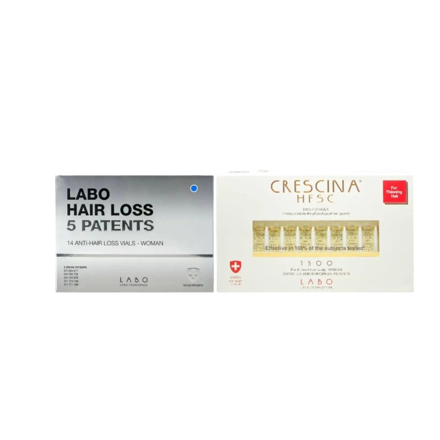 Crescina HFSC 1300 women 20 FL + Labo 5 Patents Woman