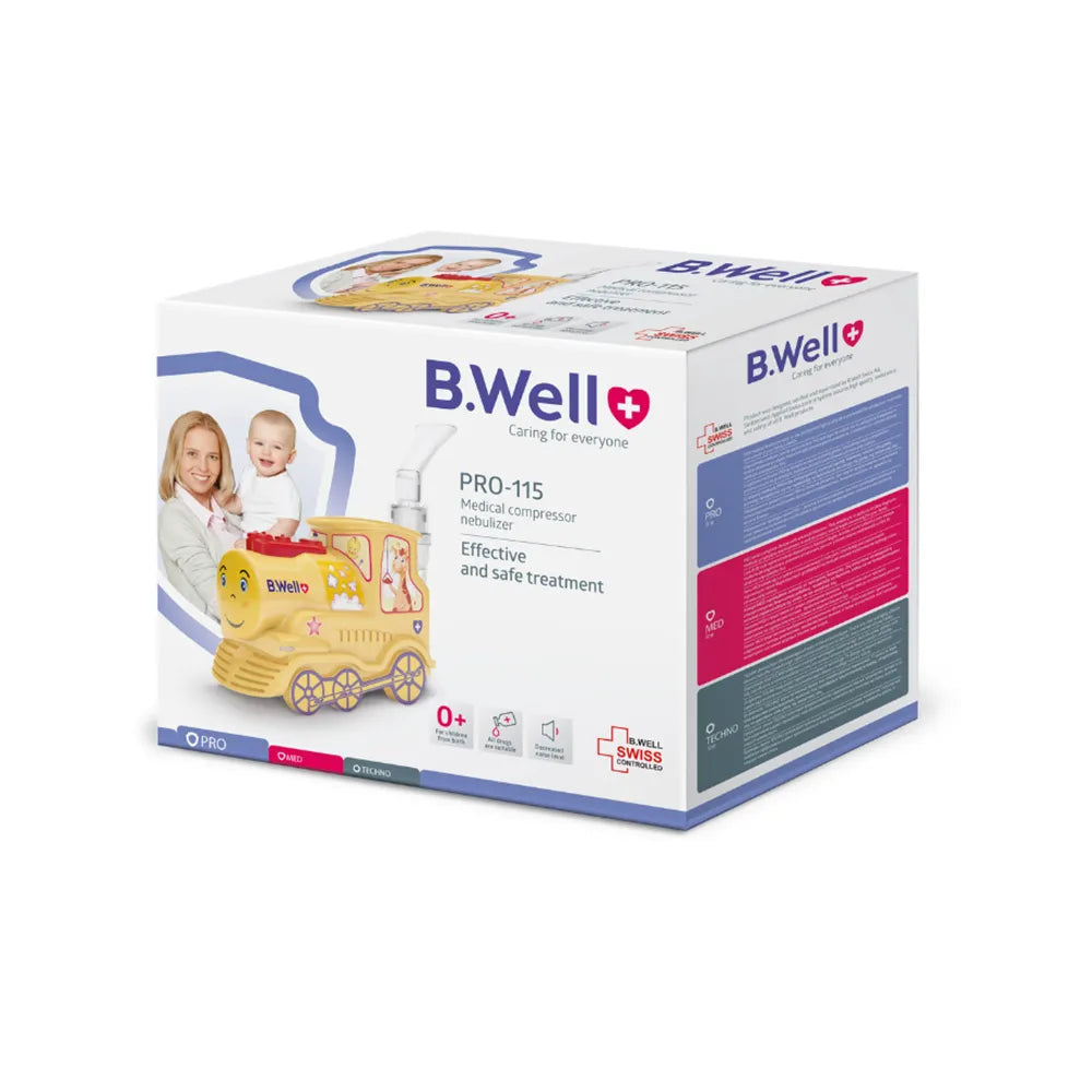 B.Well Pro-115 Compressor Nebulizer Train 2 Mask