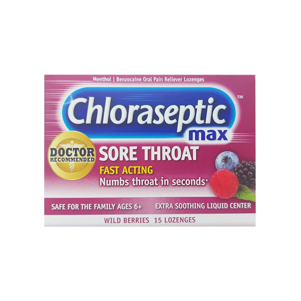 Chloraseptic Max Wild Berries 15 Lozenges