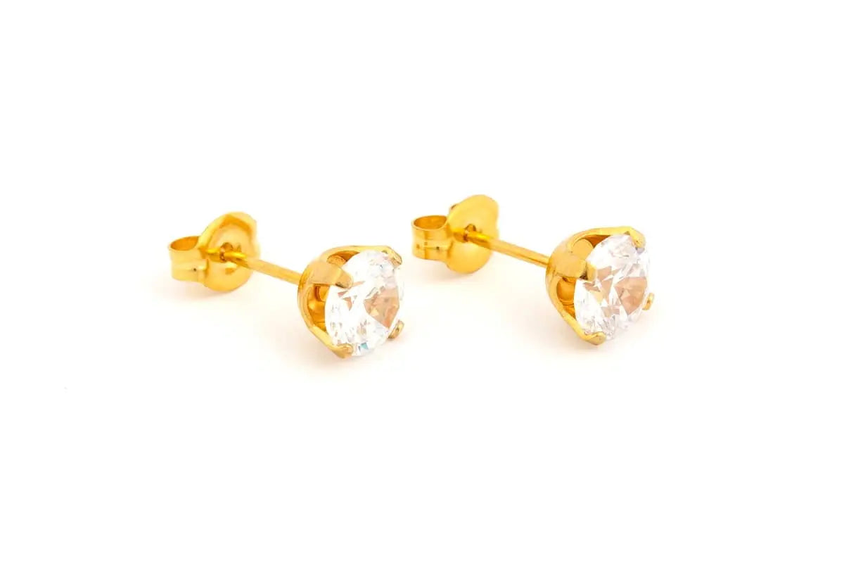 Studex CZ 6x6 Princess Cut Tiffany G/P PR-6400-S