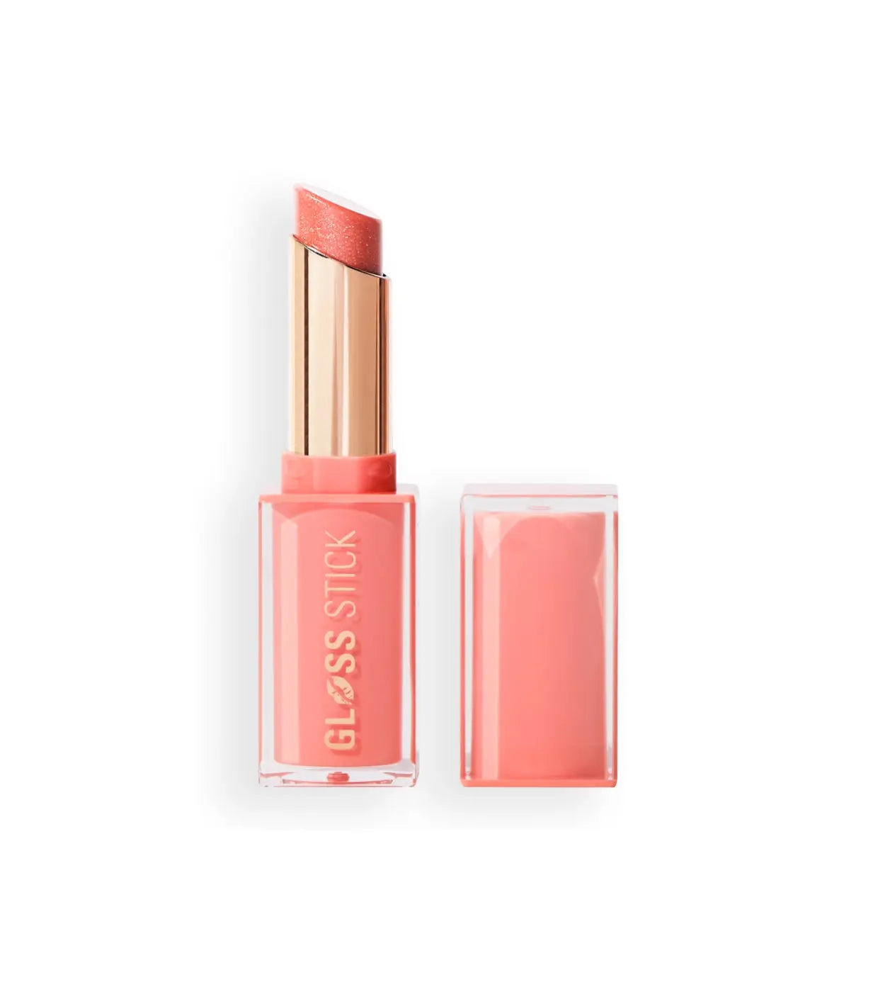 Revolution Pout Lip Gloss Stick Shimmer Peach Sorbet Nude