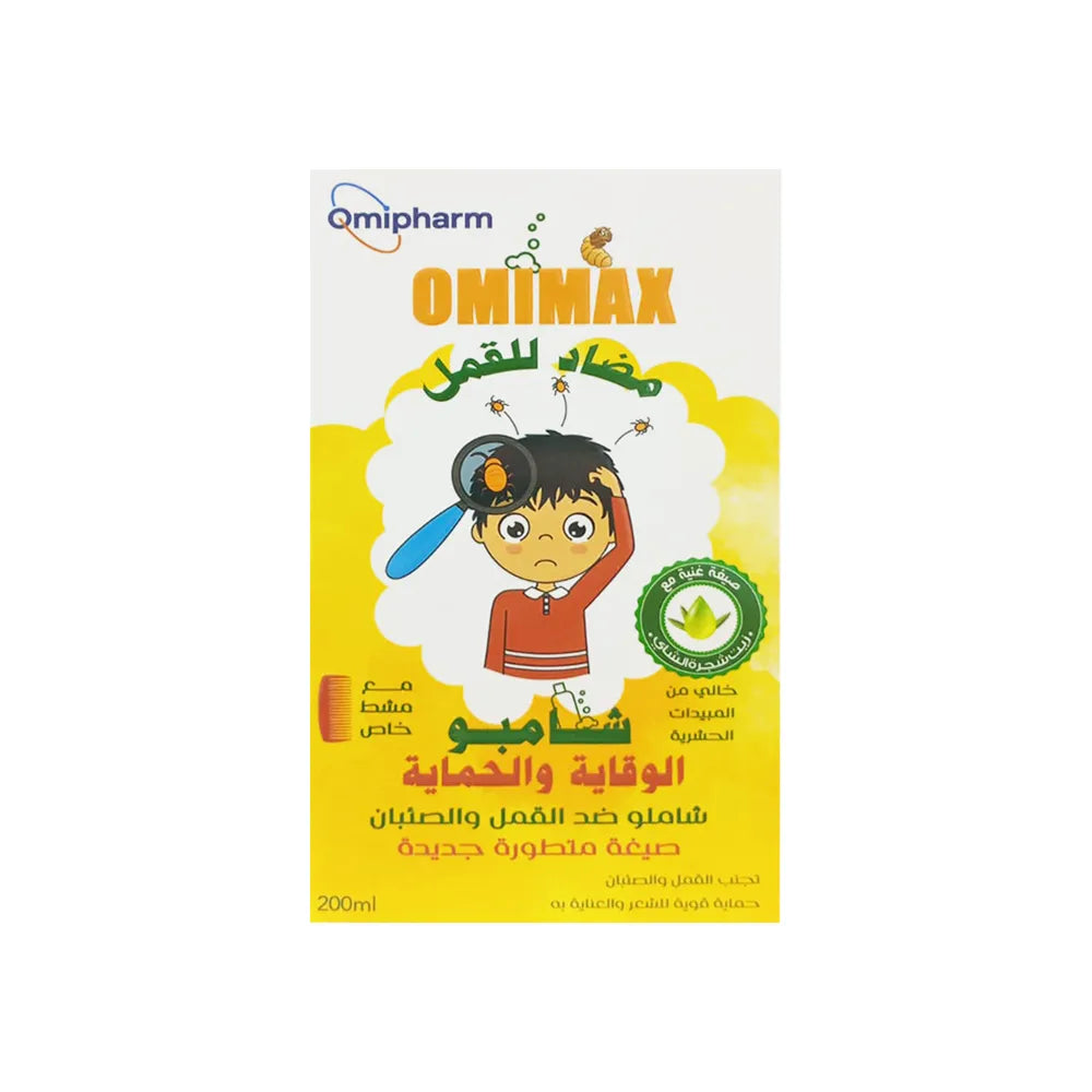 Omimax Anti Lice Shmapoo With Comb 200 ml