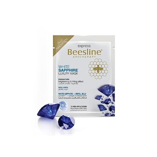 Beesline White Sapphire Luxury Face & Neck Mask 30Gm For skin hydration