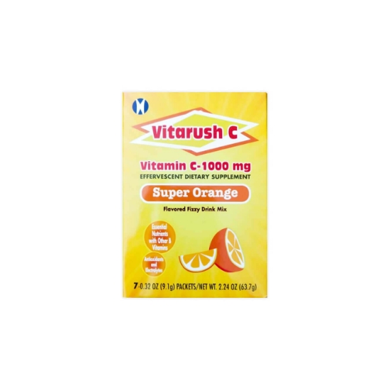 Vitarush Vitamin C 1000 MG Effervescent 7 Sachets 