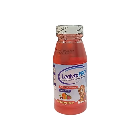 Leolyte Pro Electrolyte with Prebiotics Fruit Punch Flavour 237 ML