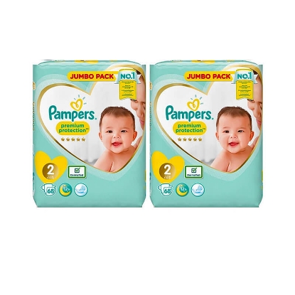 Pampers PC S2 2x68 Jumbo Pack 