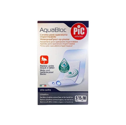Pic Aqua Bloc Sterile Plaster 10*15cm 5 S