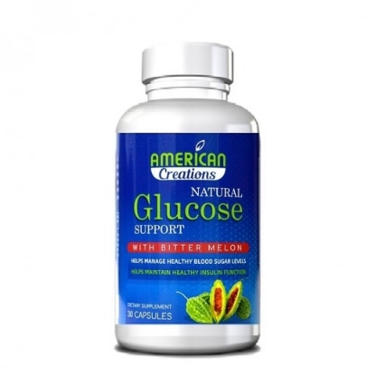 Natural Glucose Support 30Caps American Creation 1808 to reduce blood sugar