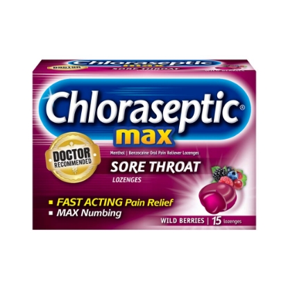 Chloraseptic Max Wild Berries 18 Lozenges