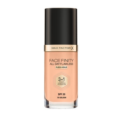 FACEFINITY ALL DAY FLAWLESS FLEXI-HOLD 3IN1 FOUNDATION Golden N75