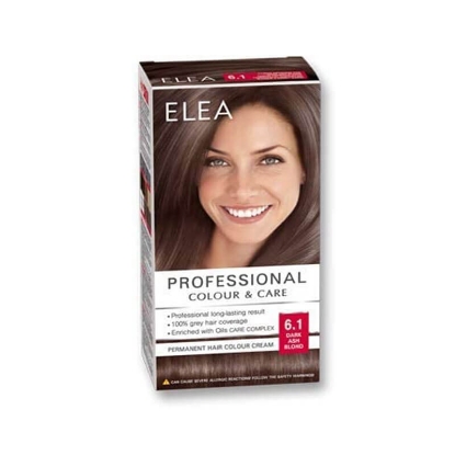Elea Hair Color Cream 6/1 Dark Ash Blond 123 ml