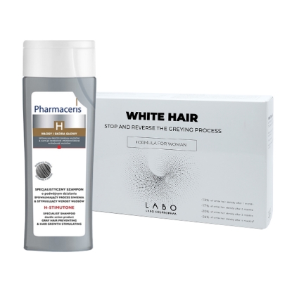 Crescina White Hair Woman + Pharmaceris H- Stimutone Shampoo Offer Package