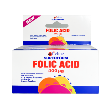 Active Line SF Folic Acid 90's