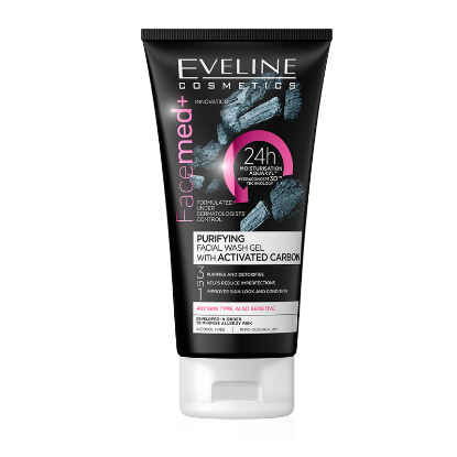 Eveline Facemd Purifying Facial Wash Gel With Activated Carbon 150 ml