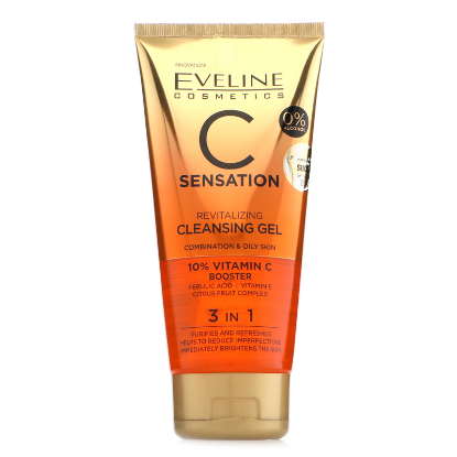 Eveline C Sensation Revitalising Cleansing Wash Gel Combination & Oily Skin150ml