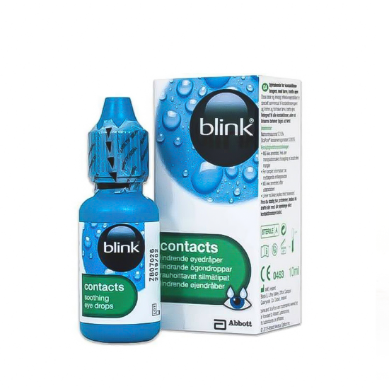 Blink Contacts Eye Drops 10Ml for eye lenses