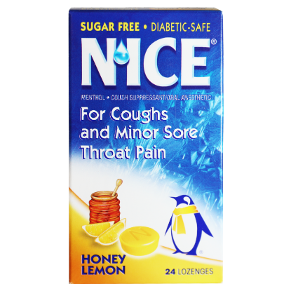 NICE Honey Lemon Lozenges 24 pcs 