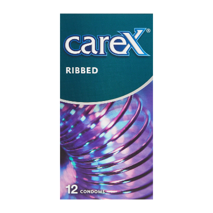 Carex Ribbed Condoms 12'S for maximum protection