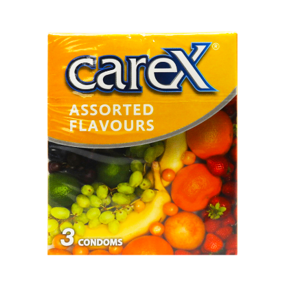 Carex Assorted Flavours Condoms 3'S for maximum protection