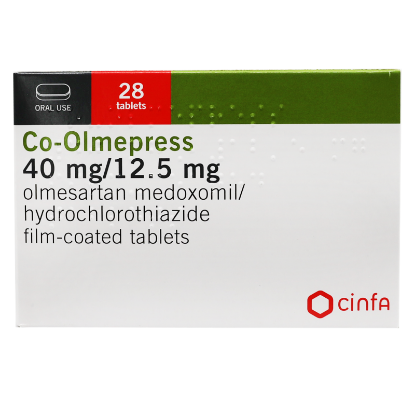 كو اولميبريس 40/12.5 مجم 28 قرص لِعلاج ارتفاع ضغط الدم.
