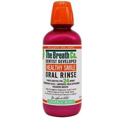 The Breath Co Healthy Smile Oral Rinse Sparkle Mint 500ml