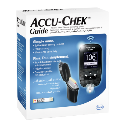 Accu Chek Guide mg/dL Device + 50 Test Strips