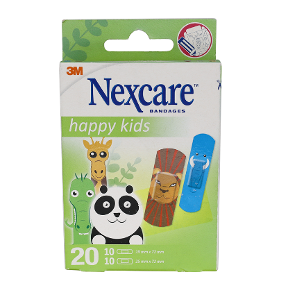 Nexcare Happy Kids Design Bandages Assorted 20'S