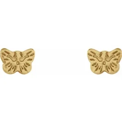Inverness 60C GP Butterfly Earrings 24KT